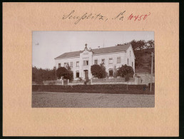 Fotografie Brück & Sohn Meissen, Ansicht Seusslitz, Schule, Schulhaus  - Orte