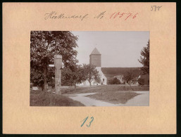 Fotografie Brück & Sohn Meissen, Ansicht Höckendorf, Partie Bei Der Kirche  - Plaatsen