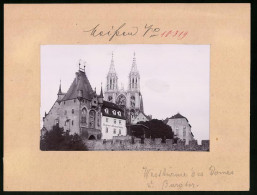 Fotografie Brück & Sohn Meissen, Ansicht Meissen I. Sa., Wagner's Weinschänke & Westtürme Des Doms  - Plaatsen