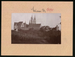 Fotografie Brück & Sohn Meissen, Ansicht Meissen I. Sa., Weinberg Neben Albrechtsburg & Dom  - Orte