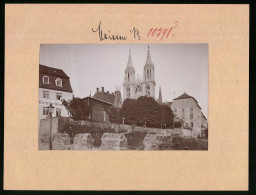 Fotografie Brück & Sohn Meissen, Ansicht Meissen I. Sa., Weinschänke & Türme Des Dom's  - Orte