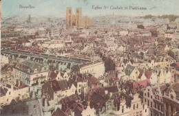 BRUXELLES EGLISE SAINTE GUDULE ET PANORAMA - Brüssel (Stadt)