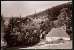 Fotografie Brück & Sohn Meissen, Ansicht Bärenfels I. Erzg., Partie Am Alten Forsthaus  - Lieux