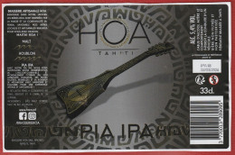 Polynésie Française / Tahiti - Etiquette De Bière HOA Tahiti / IPA - 33 Cl - Juin 2022 - Neuve - Beer