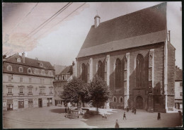 Fotografie Brück & Sohn Meissen, Ansicht Meissen I. Sa., Blick Auf Den Heinrichsplatz Mit Franziskanerkirche  - Lieux