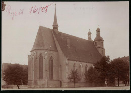 Fotografie Brück & Sohn Meissen, Ansicht Pegau, Blick Auf Die Stadtkirche, Rückseitenansicht  - Lieux