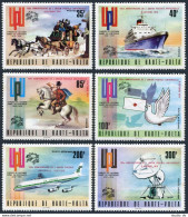 Burkina Faso 339-341,C197-C199,MNH.Michel 532-537. UPU-110 Overprinted,1974. - Burkina Faso (1984-...)