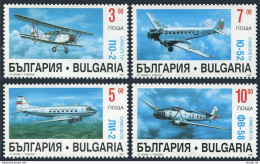 Bulgaria 3886-3889, MNH. Mi 4180-4183. Airplanes 1995. PO-2, Li-2, JU52-3M, FV-5 - Ongebruikt