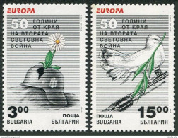 Bulgaria 3859-3860, MNH. Mi 4151-4152. EUROPE CEPT-1995. Peace, Freedom. Dove. - Neufs