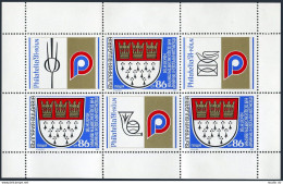 Bulgaria 3641a Sheet, MNH. Michel 3935 Klb. PhilEXPO Cologne-1991. Arms. - Unused Stamps