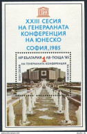 Bulgaria 3102, MNH. Michel Bl.157. UNESCO, 23rd General Assembly, Sofia, 1985. - Neufs