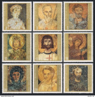 Bulgaria 2113-2121,2122,MNH. Mi 2267-2275,Bl.44. Murals From Boyana Church,1973. - Unused Stamps