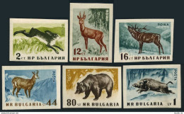 Bulgaria 1004-1009 Imperf.MNH.Michel 1058B-1063B. Hare,Deer,Chamois,Bear,Boar. - Ongebruikt