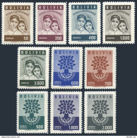 Bolivia 418-422, C212-C216, MNH. Mi 606-615. World Refugee Year WRY-1960. Oak. - Bolivien