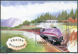 Benin 965, MNH. Michel 918 Bl.25. Modern Trains, 1997. - Bénin – Dahomey (1960-...)