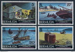 Bermuda 329-332, 332a, Hinged. Mi 318-321, Bl.3. USA-200, 1976. Gunpowder Plot. - Bermudes