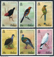 Belize 387-392, MNH. Mi 371-376. Birds 1977. Manakin,Oriole, Motmot,Tinamou,Hawk - Belice (1973-...)