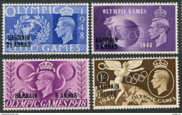 Bahrain 64-67, MNH. Michel 62-65. Olympics Wembley-1948. Globe, Torch. - Bahreïn (1965-...)