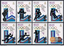 Belize 461-468,469 Ab-470 Sheets,MNH.Mi 443-450,Bl.12-13.Olympics Lake Placid-80 - Belize (1973-...)
