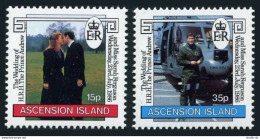 Ascension 399-400,MNH.Michel 408-409. Wedding:Prince Andrew,Sarah Ferguson.1986. - Ascension