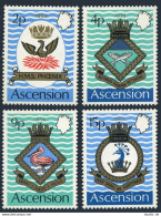 Ascension 152-155, 155a, MNH. Mi 152-155,Bl.3. Royal Naval Crests 1971. Phoenix, - Ascensión