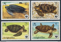 Anguilla 537-540, MNH. Mi 541-544. WWF 1983. Turtles.Leatherback,Hawksbill.Green - Anguilla (1968-...)