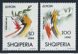 Albania 2469-2470, MNH. Michel 2556-2557. EUPOPE CEPT-1995. Peace & Freedom. - Albanie