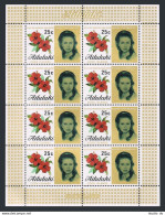 Aitutaki 77-78 Sheets, MNH. Mi 80-81. Royal Wedding 1973. Princes Anna, Phillips - Aitutaki