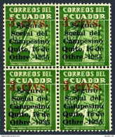 Ecuador RA31 Block/4,MNH.Michel Zw 34. Postal Tax Stamp 1935. - Ecuador