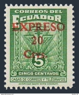 Ecuador E6,hinged.Michel 584. Special Delivery,1945.Surcharged EXPRESO 20 Ctvs. - Ecuador