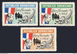 Dominican Republic 512-514, MNH. Michel 693-695. Census 1960. Symbols. - Dominikanische Rep.