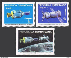 Dominican Rep 742-743, C230, MNH. Apollo-Soyuz Space Test Project, 1975. - República Dominicana