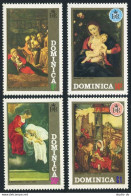Dominica 348-351,351a,MNH. Christmas.Boccaccino,Rubens,Gentileschi,Jan Mostaert. - Dominica (1978-...)