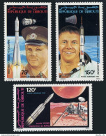 Djibouti C144-C146, MNH. Michel 293-295. Viking-1, Yuri Gagarin, A.Shepard.1981. - Dschibuti (1977-...)