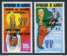 Djibouti C117-C118, MNH. Mi 225-226. World Soccer Cup. ARGENTINE CHAMPION 1978. - Yibuti (1977-...)