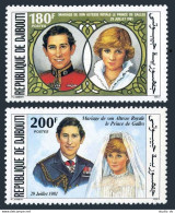 Djibouti 529-530, MNH. Michel 304-305. Royal Wedding 1981. Prince Charles,Diana. - Djibouti (1977-...)