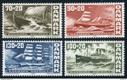 Denmark B49-B52, Hinged. Mi 611-614. USA-200,1976. Ships Skuldelev I, Thingvalla - Ongebruikt