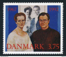 Denmark 964,MNH.Mi 1031. Queen Margrethe II & Prince Henrik,25th Wedding Ann. - Nuovi