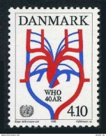 Denmark 852, MNH. Michel 919. WHO, 40th Ann. 1988. - Nuevos