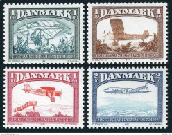 Denmark 696-699, MNH. Michel 740-743. History Of Aviation, 1981. - Ongebruikt