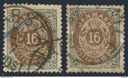 Denmark 30, Used. Michel 26b. Definitive Numeral, 1875. - Usado