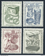 Czechoslovakia 736-739, MNH. Mi 954-957. Jewelry, Glassware, Ceramics, Textiles. - Unused Stamps
