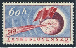 Czechoslovakia 938, MNH. Michel 1152. Soviet Rocket Landing On Moon, 1959. - Unused Stamps