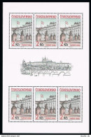 Czechoslovakia 2579a-2580a Sheets, MNH. Prague Castles:Presidential Palace Gate, - Neufs