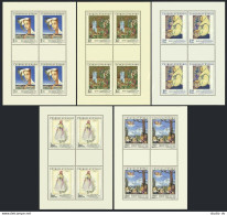 Czechoslovakia 1779-1783 Sheets, MNH. Michel 2032-2036 Klb. Paintings 1971. - Ungebraucht