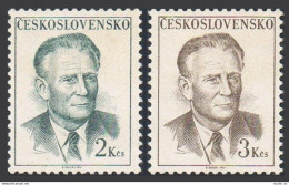 Czechoslovakia 1512-1513, MNH. Michel 1753-1754. Pres.Antonin Novotny, 1967. - Nuevos