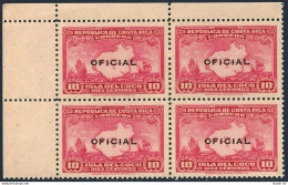 Costa Rica O81 Block/4, MNH. Official 1936. Map Of Cocos Island,ship Of Columbus - Costa Rica