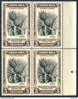 Costa Rica C199 Block/4, MNH. Agricultural Livestock Fair, 1950. Pineapple. - Costa Rica