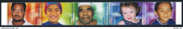 Cocos Isls 332 Ae Strip,MNH.Michel 395-399. Faces Of Cocos Islanders,2000. - Isole Cocos (Keeling)