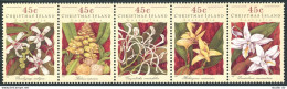 Christmas Isl 363 Ae Strip,MNH.Michel 397-401. Orchids 1994. - Christmas Island